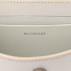 Balenciaga Box Calfskin Small XX Flap Stretch Bag White