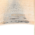 Saint Laurent Brass Organic Oversized Cuff Bracelet  S Argent Brilliant