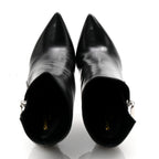 Saint Laurent Calfskin Niki 85 Wedge Booties 39.5 Black