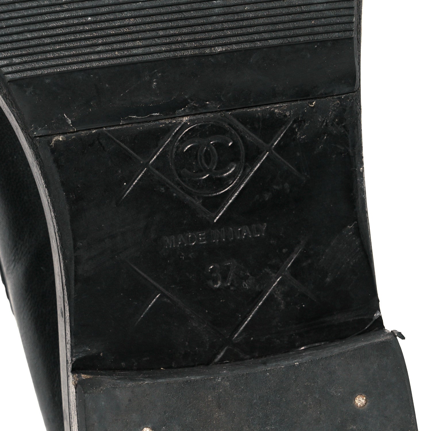 Chanel Lambskin Quilted CC Turnlock Loafers 37 Black