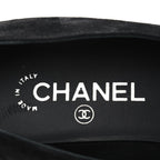 Chanel Suede Calfskin Grosgrain Crystal Star Mocassin Loafers 38 Black