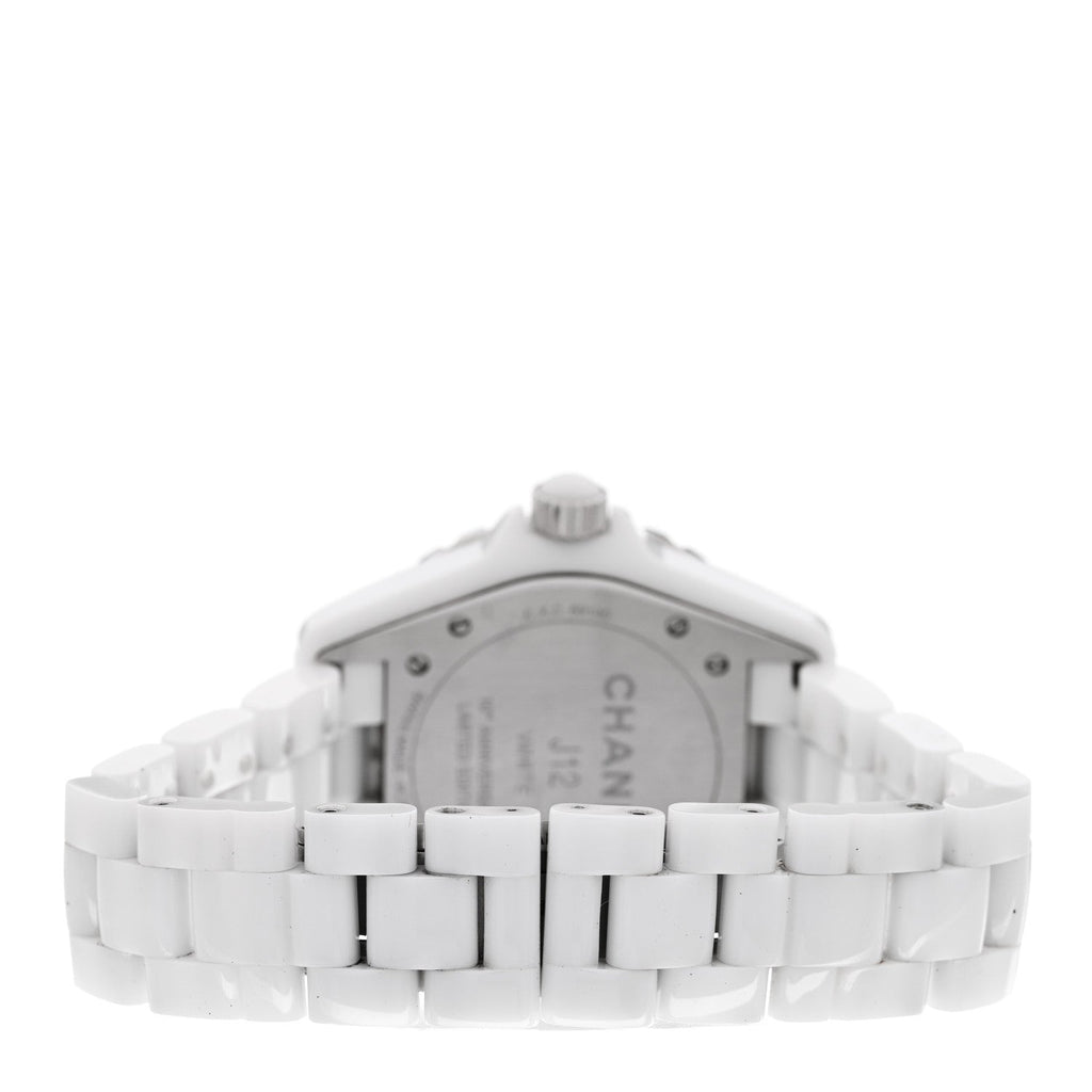 Chanel Stainless Steel Ceramic 38mm J12 Phantom Automatic Watch White