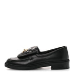 Chanel Lambskin Quilted CC Turnlock Loafers 36.5 Black