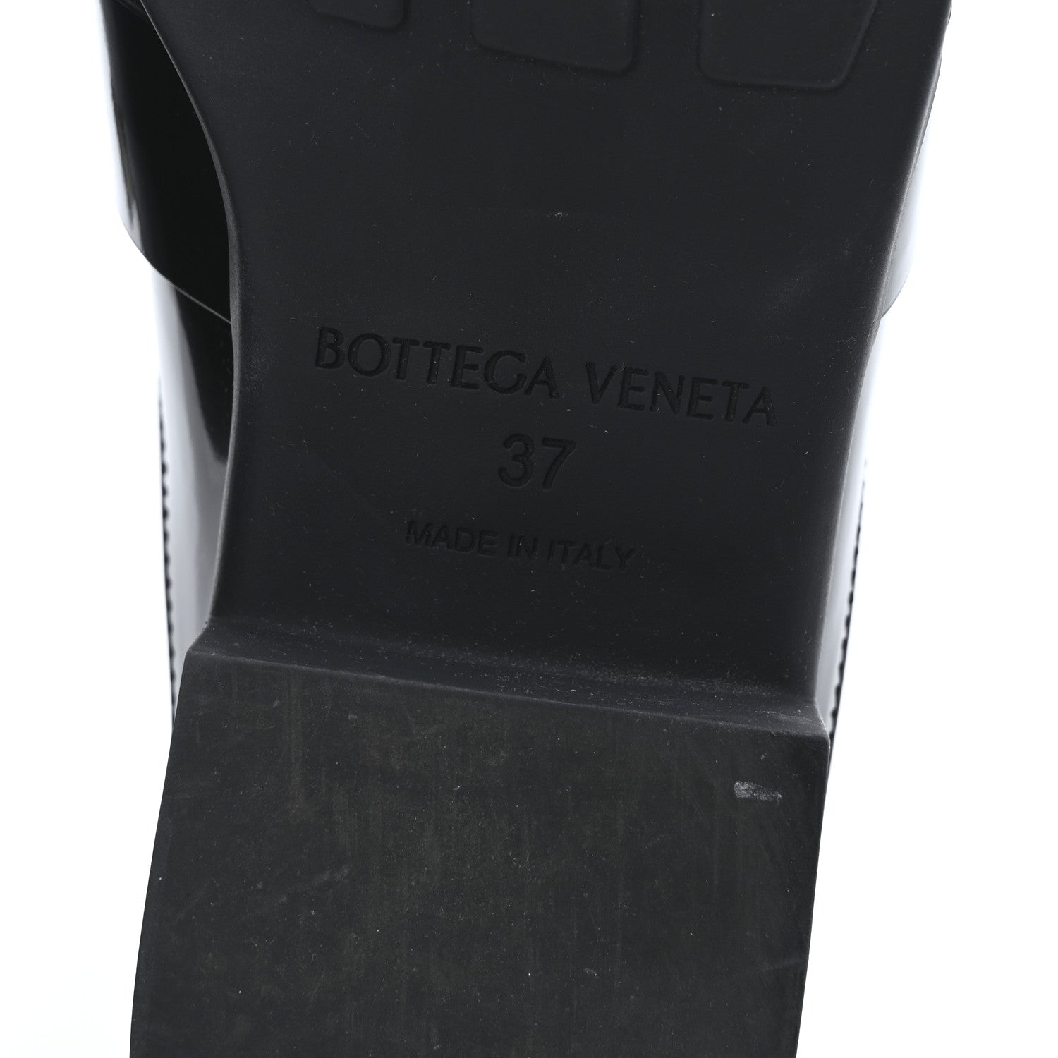 Bottega Veneta Glossy Calfskin Monsieur Loafers 37 Black