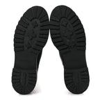 Prada Vitello Shearling Winter 2 Boots 39.5 Black