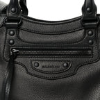 Balenciaga Grained Calfskin Neo Classic Black Hardware S City Black