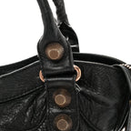 Balenciaga Agneau Giant 21 Rose Gold Hardware City Black