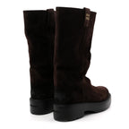 Miu Miu Suede Calzature Donna Boots 40 Morro