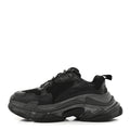 Balenciaga Fabric Mesh Womens Triple S Sneakers 38 Black