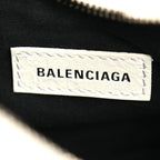 Balenciaga Agneau Arena Le Cagole Shoulder Bag XS Optic White