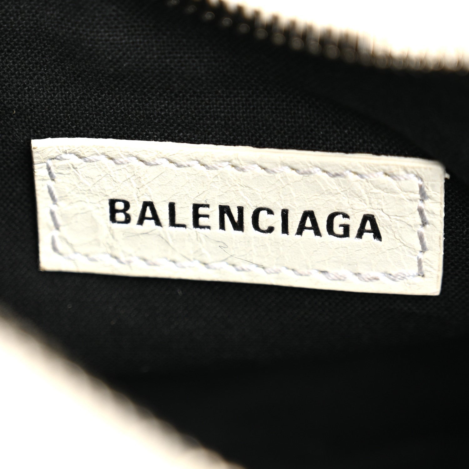 Balenciaga Agneau Arena Le Cagole Shoulder Bag XS Optic White