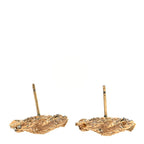 Chanel Crystal Twisted CC Earrings Gold