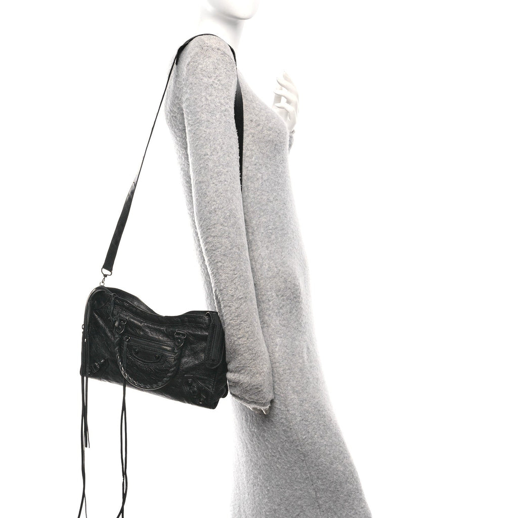 Balenciaga Agneau Arena Classic Black Hardware S City Black