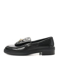 Chanel Lambskin Quilted CC Turnlock Loafers 35.5 Black