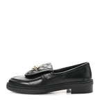 Chanel Lambskin Quilted CC Turnlock Loafers 35.5 Black
