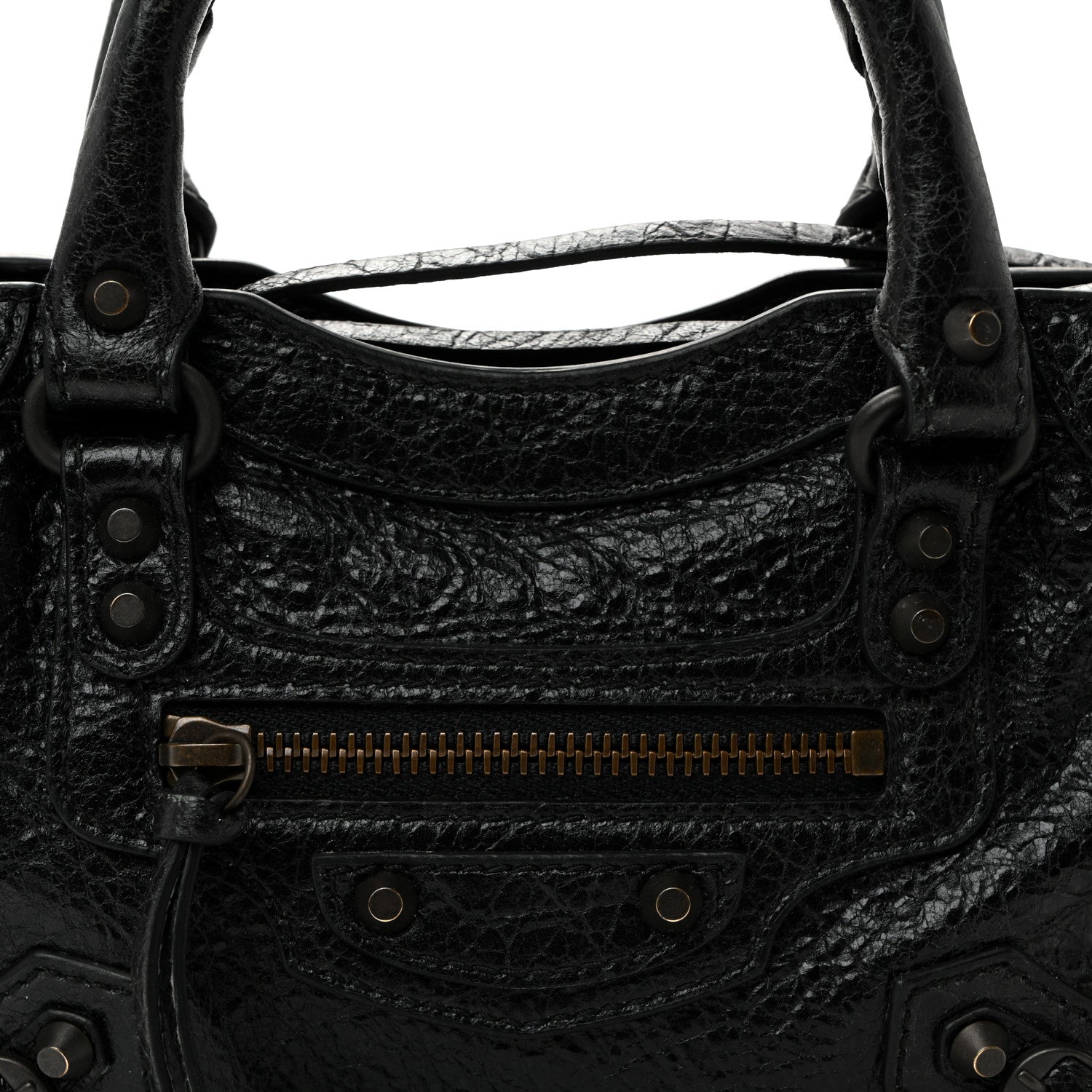 Balenciaga Agneau Arena Storico Classic Hardware Nano Le City Black