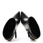 Gucci Calfskin Signoria Ankle Boots 36 Black