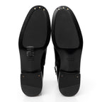 Gucci Brushed Calfskin Michelangelo Slim Horsebit Ankle Boots 36 Black
