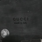 Gucci Cordovan Lux Nappa GG Matelasse Lace Up 60mm Combat Boots 36 Dark Hazel Brown