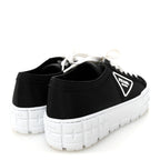 Prada Re-Nylon Gabardine Triangle Logo Double Wheel 50mm Sneakers 38 Black