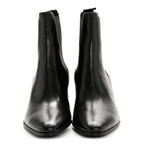 Saint Laurent Incrociato Muriel Vassili 60 Ankle Zip Boots 36 Black