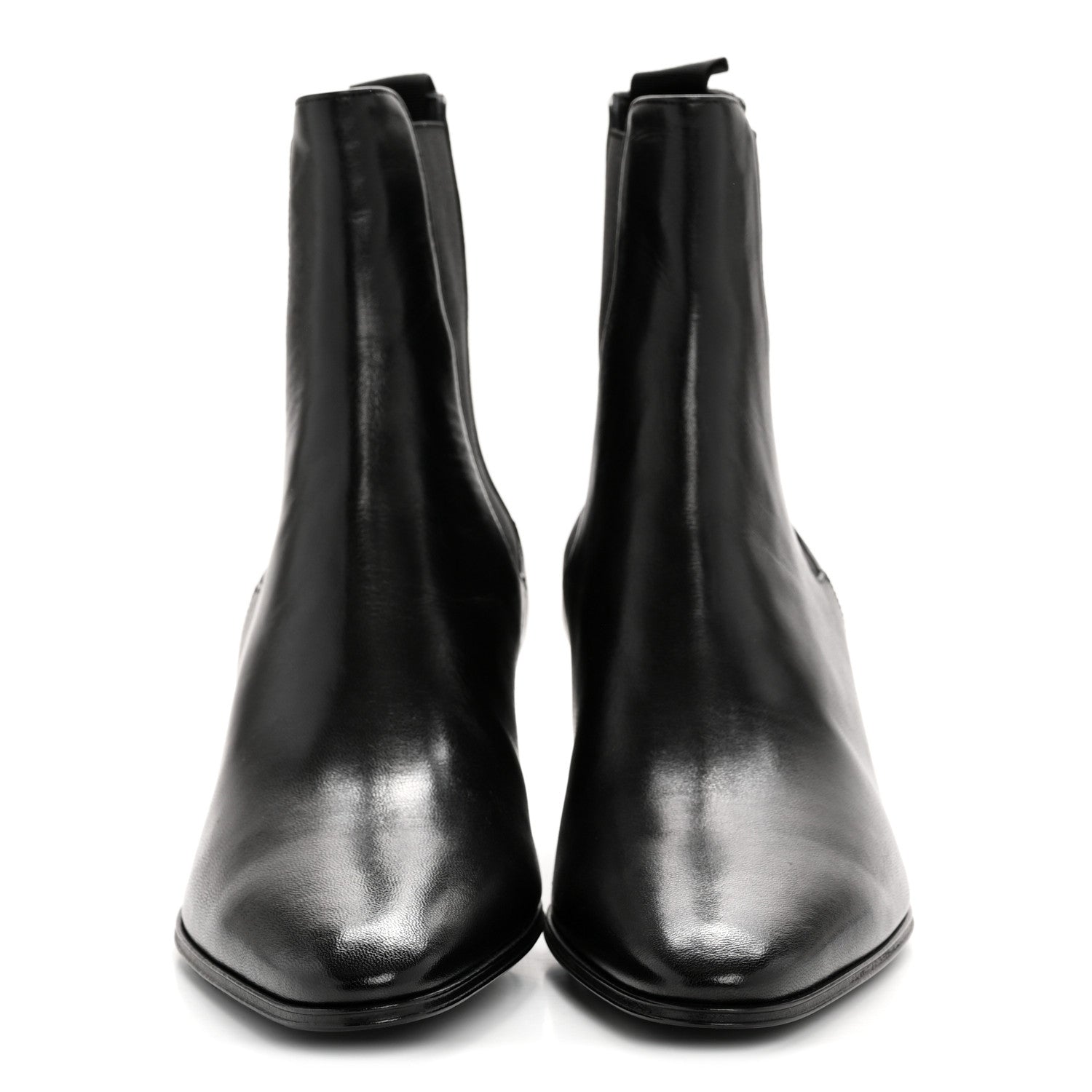Saint Laurent Incrociato Muriel Vassili 60 Ankle Zip Boots 36 Black