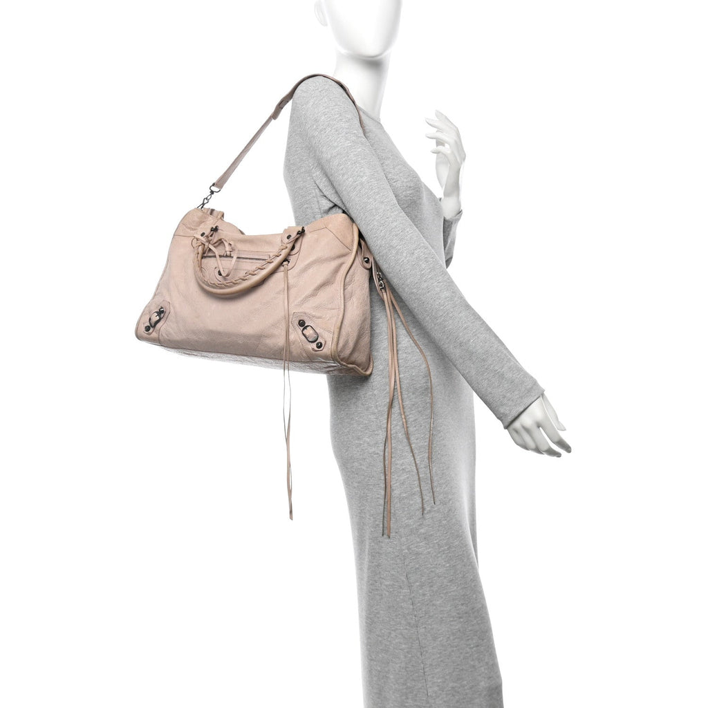 Balenciaga Agneau Classic Hardware City Bois de Rose