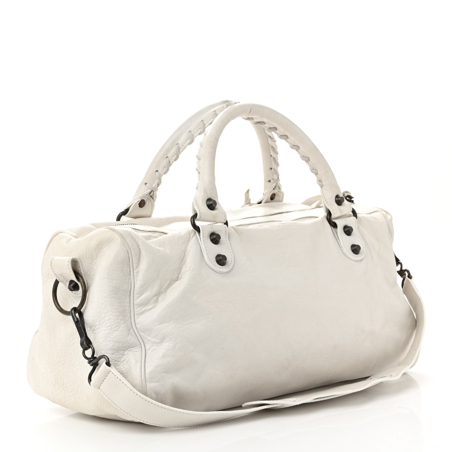 Balenciaga Agneau Classic Hardware Twiggy White