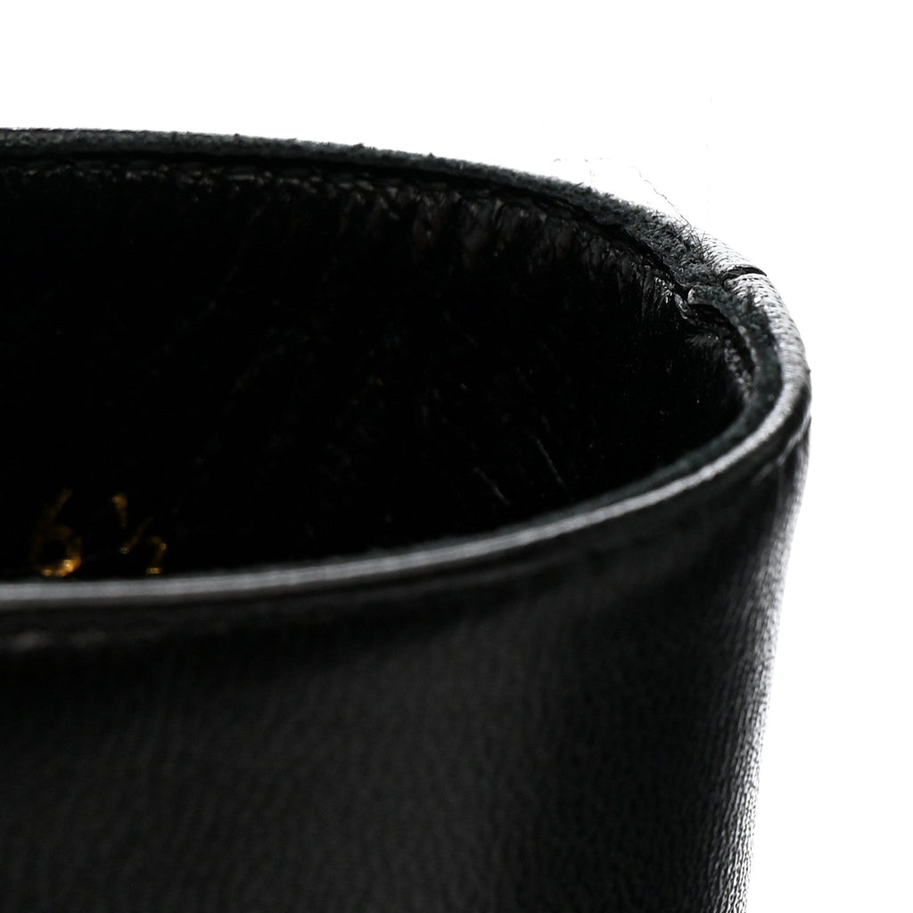 Saint Laurent Nappa Vendome Loulou Ankle Zip Boot 36.5 Black