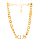 Christian Dior Metal 30 Montaigne Necklace Gold
