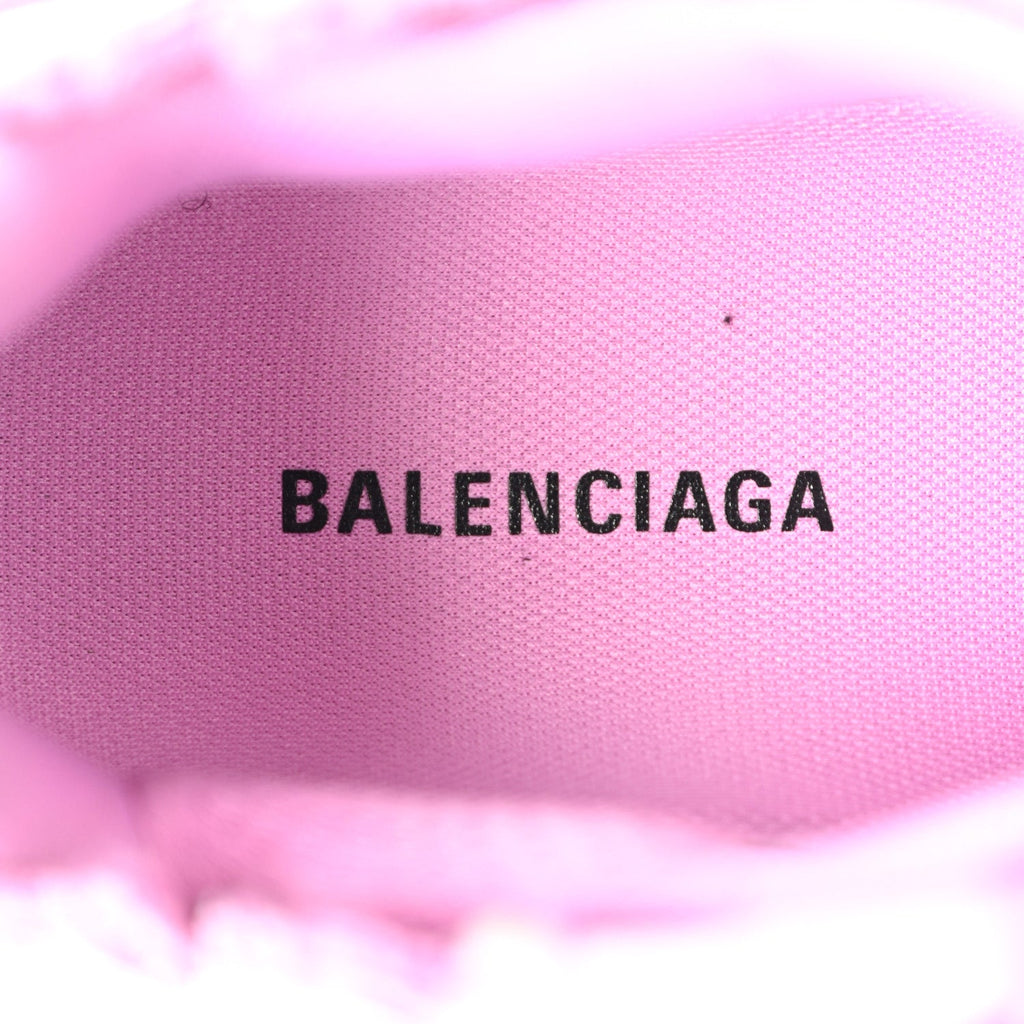 Balenciaga Mesh Rubber Distressed Womens Runner Sneakers 35 Pink