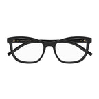 Saint Laurent Eyeglasses Cat Eye Full Rim, Black Frame and Clear Demo Lenses Lens SLM121001