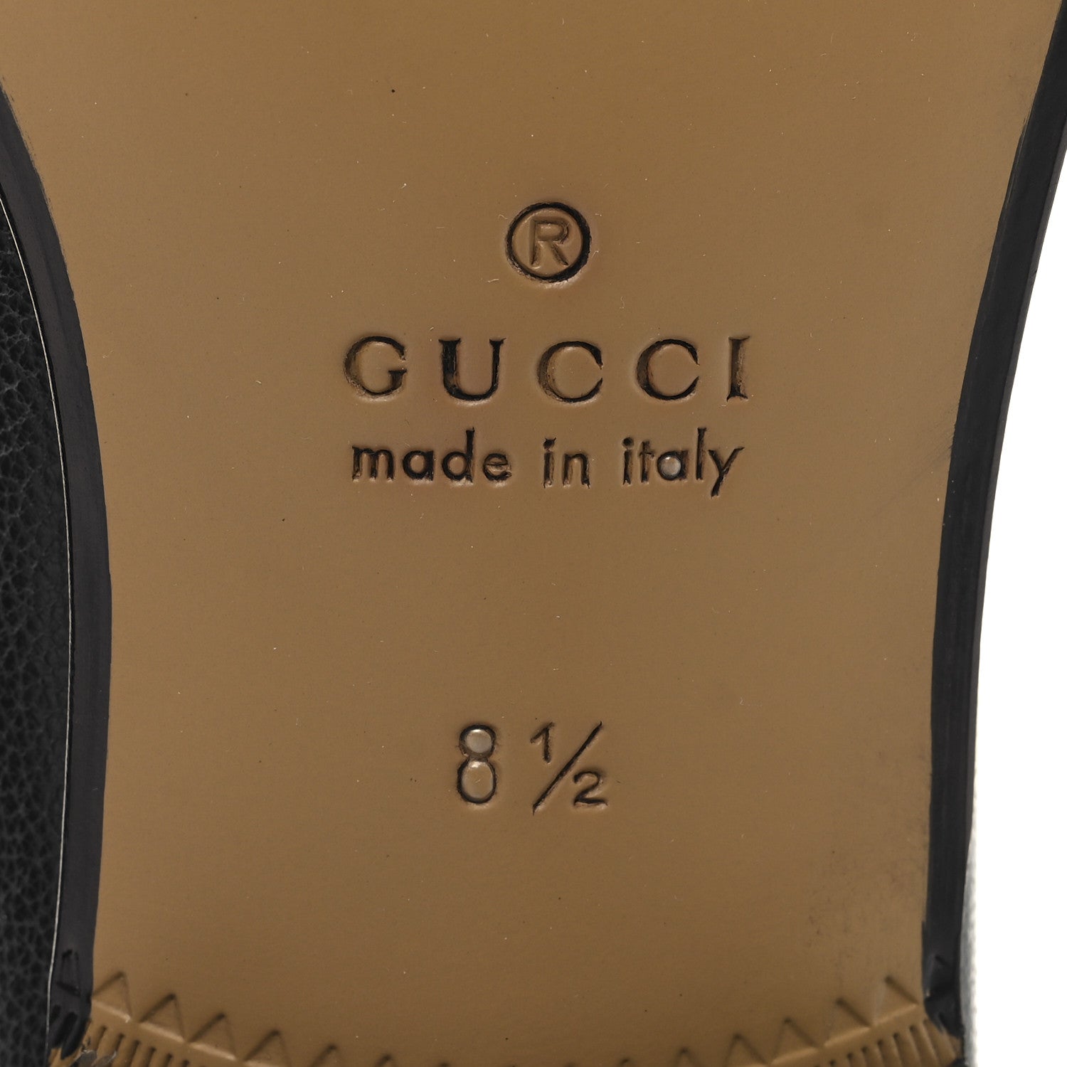 Gucci Goatskin Mens Horsebit Loafers 8.5 Black