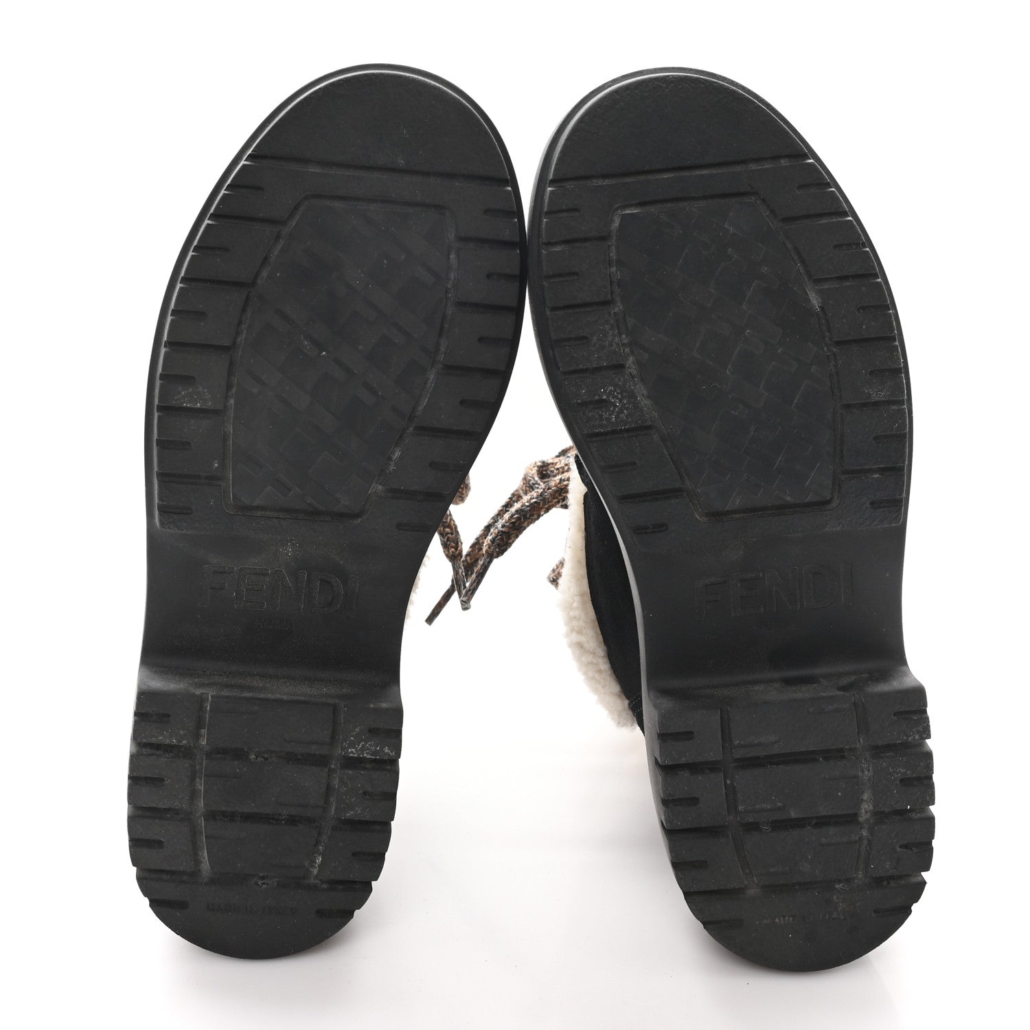 Fendi Sheepskin Suede Apres Chic Boots 38 Black