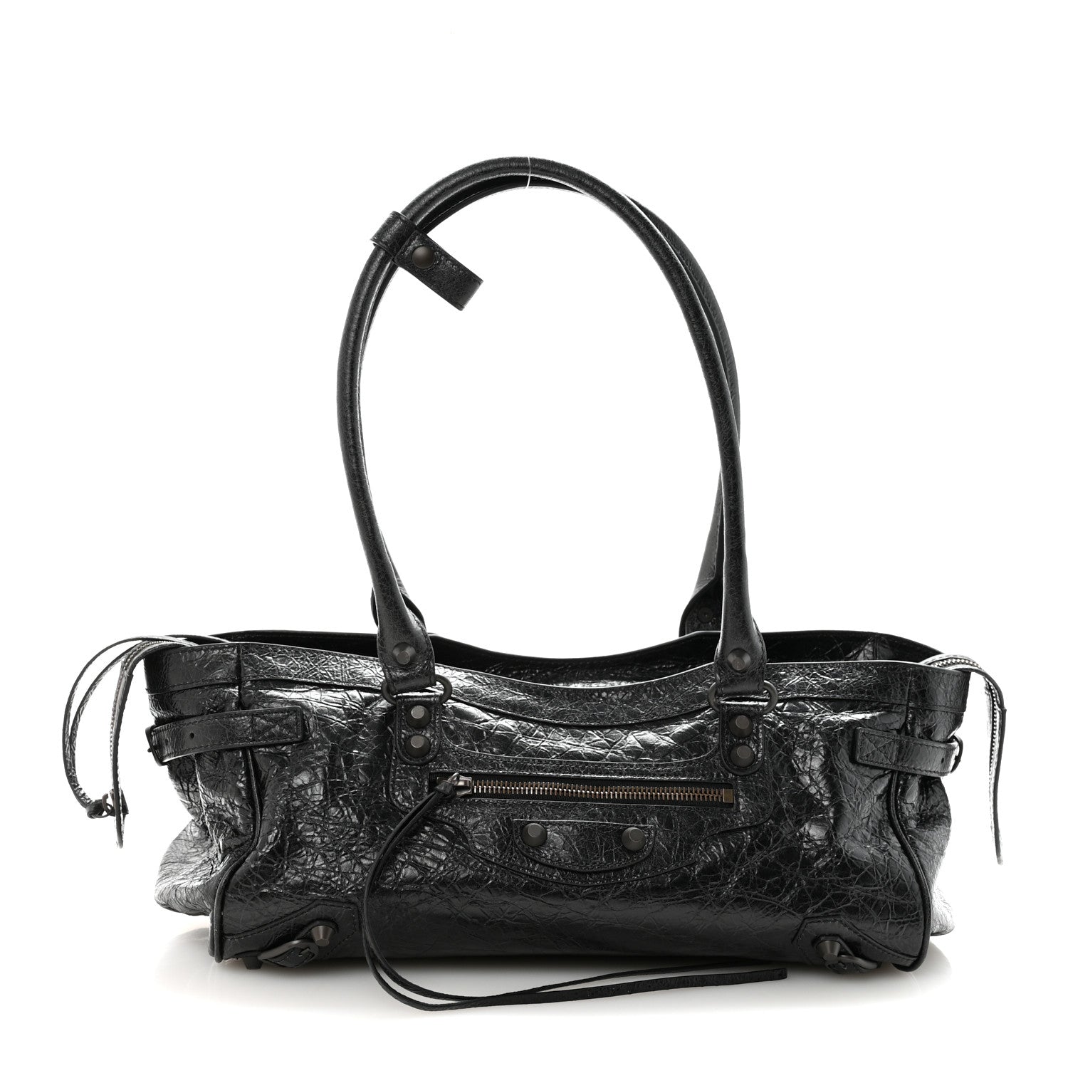 Balenciaga Agneau Arena Classic Hardware East West Le City Black