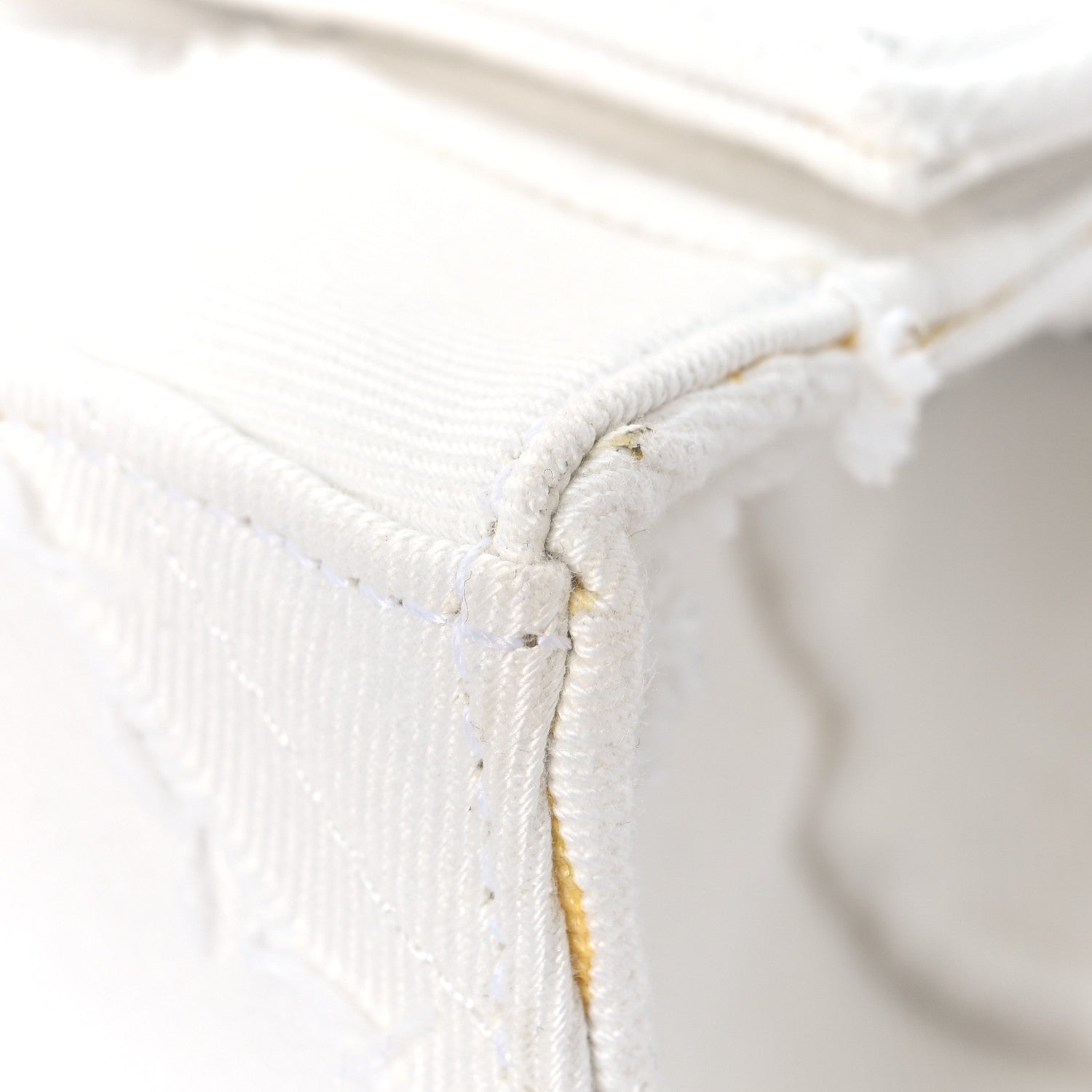 Balenciaga Denim Patchwork Small Hourglass Top Handle Bag White
