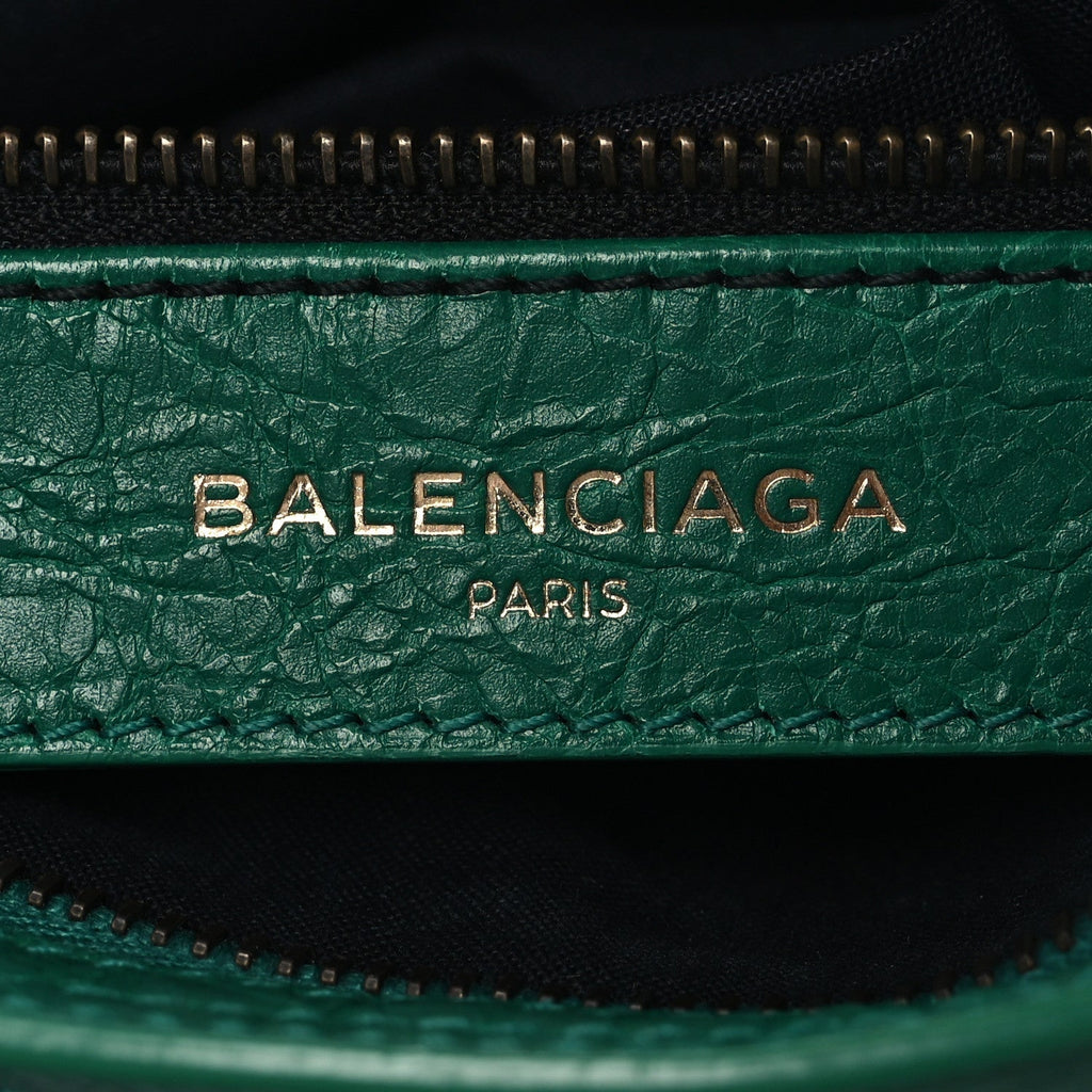 Balenciaga Agneau Classic Hardware Mini City Green