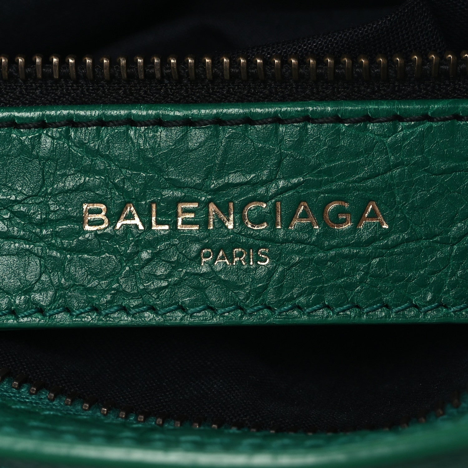 Balenciaga Agneau Classic Hardware Mini City Green