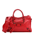 Balenciaga Agneau Classic Hardware S City Rouge Cardinal