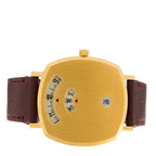 Gucci Stainless Steel Alligator 35mm Grip Quartz Watch Burgundy