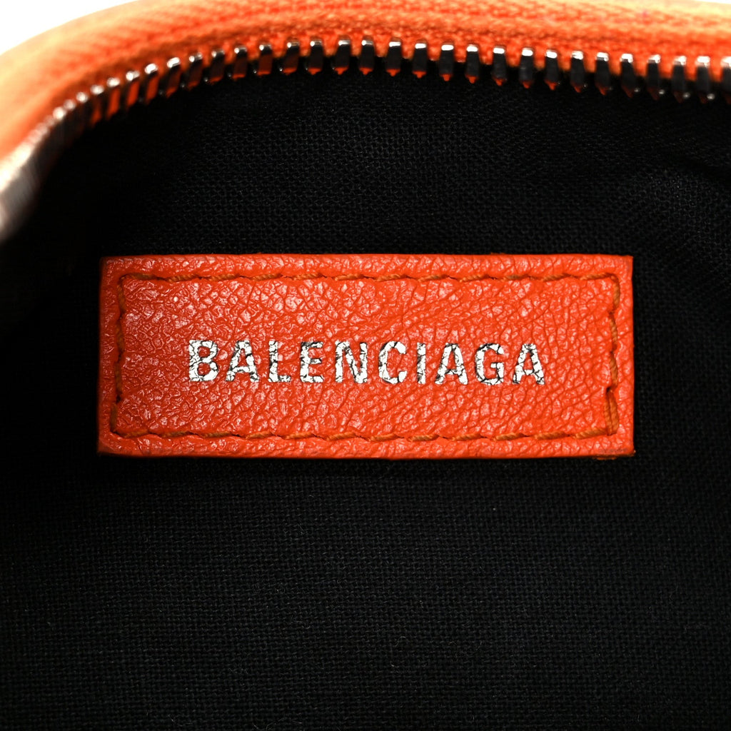 Balenciaga Agneau Arena Le Cagole Shoulder Bag XS Orange