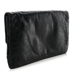 Balenciaga Agneau Giant 12 Silver Hardware Envelope Clutch Black