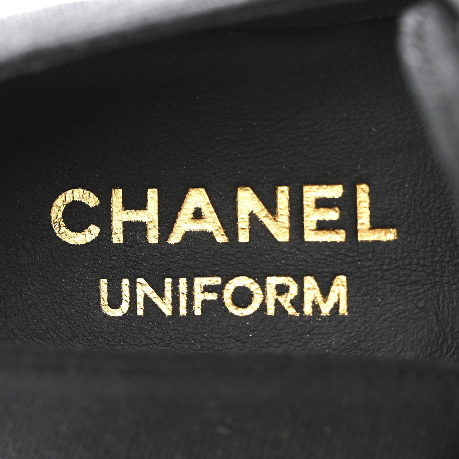 Chanel Calfskin Elastic Lace Up Cap Toe CC Loafers 37 Black