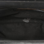 Balenciaga Grained Calfskin Logo XL Cloud Clutch Black