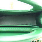 Chanel Shiny Aged Calfskin Quilted Mini Nano Kelly Shopper Green