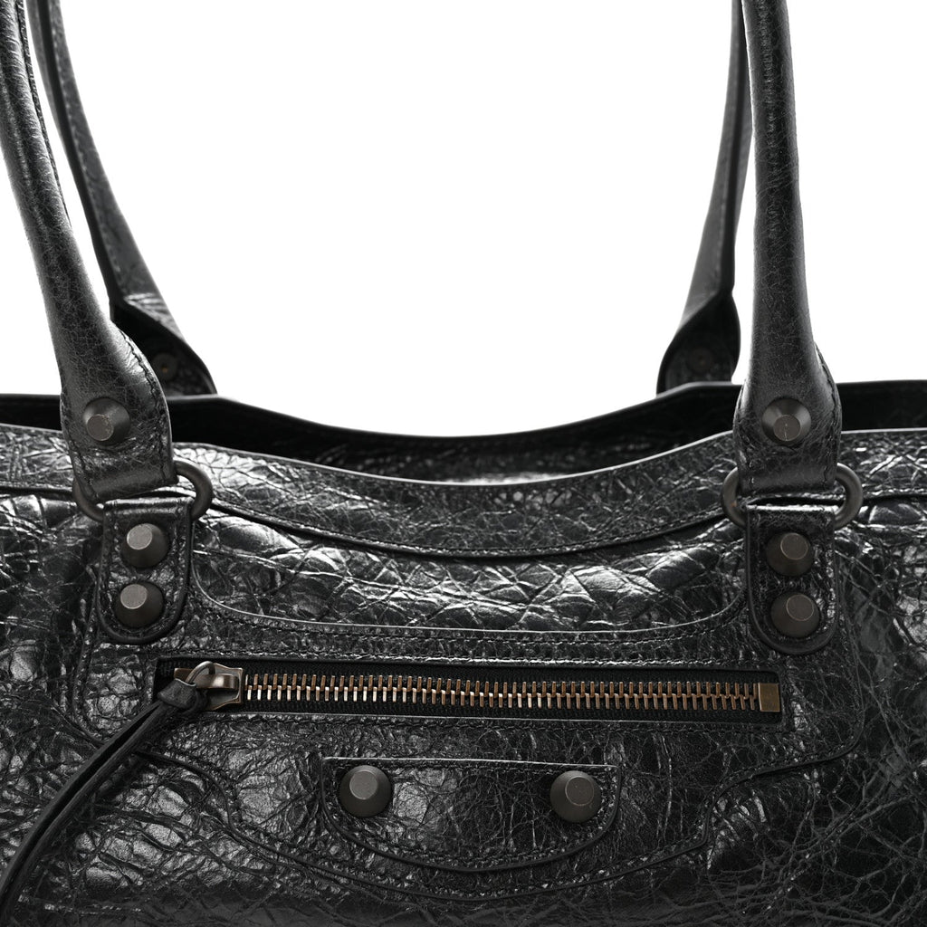Balenciaga Agneau Arena Classic Hardware East West Le City Black