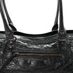 Balenciaga Agneau Arena Classic Hardware East West Le City Black
