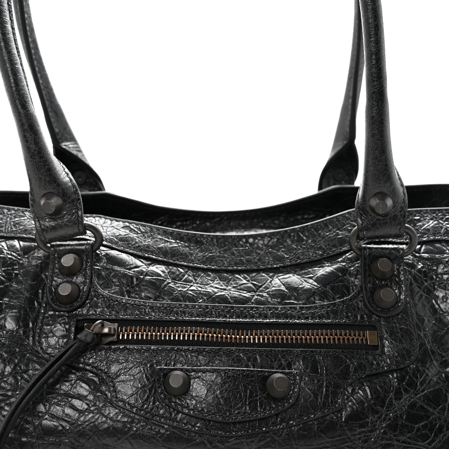 Balenciaga Agneau Arena Classic Hardware East West Le City Black