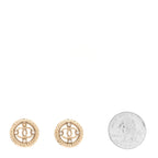 Chanel Pearl CC Round Rope Earrings Gold