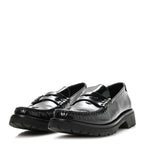Saint Laurent Glazed Calfskin Le Loafer 15 Penny Slippers 39 Black